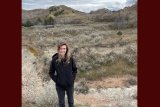 Rachel Lane in the North Dakota Badlands in Theodore Roosevelt National Park near the site of the Theodore Roosevelt Presidential Library.