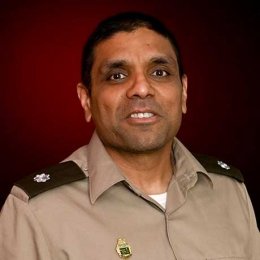 Sethuram Soman in uniform
