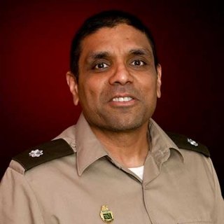 Sethuram Soman in uniform