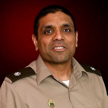 Sethuram Soman in uniform