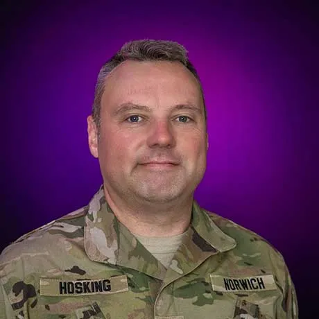 Alan Hosking in uniform