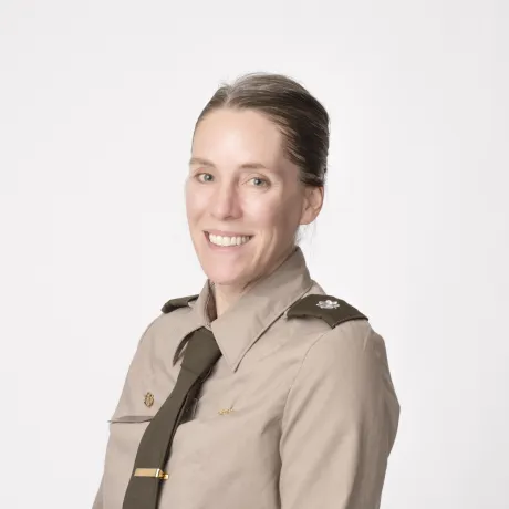 Professor Thomas in uniform