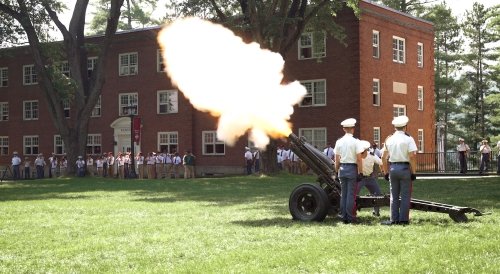 Norwich University Corps of Cadets Cannon Fire