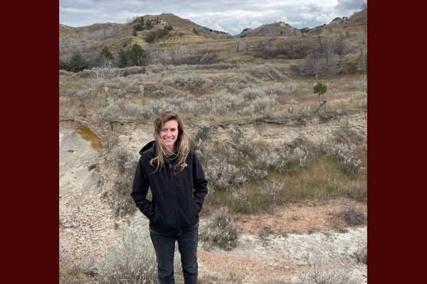 Rachel Lane in the North Dakota Badlands in Theodore Roosevelt National Park near the site of the Theodore Roosevelt Presidential Library.
