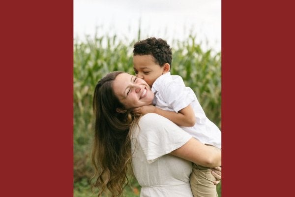 Amber Spector and her child