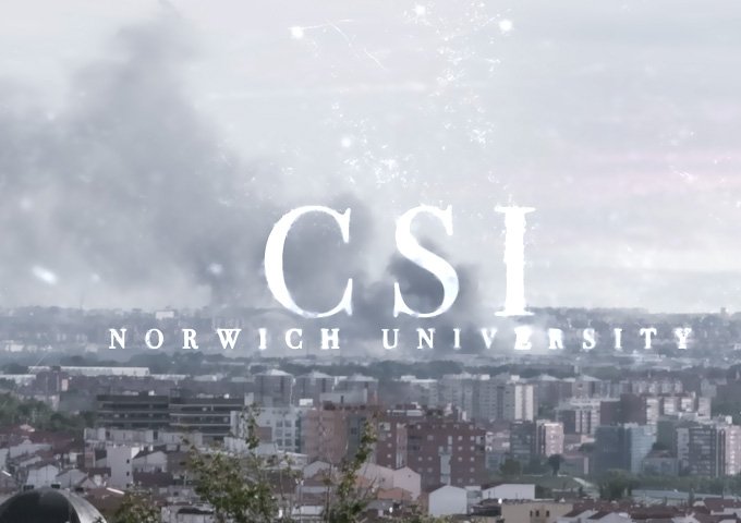 CSI Norwich University video cover image of a city residential block