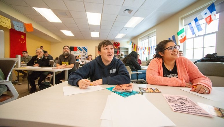 Students in the classroom