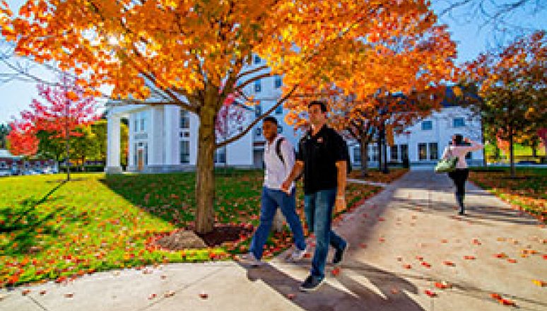 Fall Campus - Norwich Students Walking