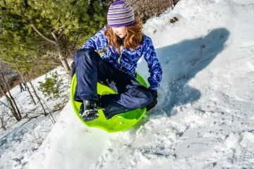 Sledding at Shaw Outdoor Center